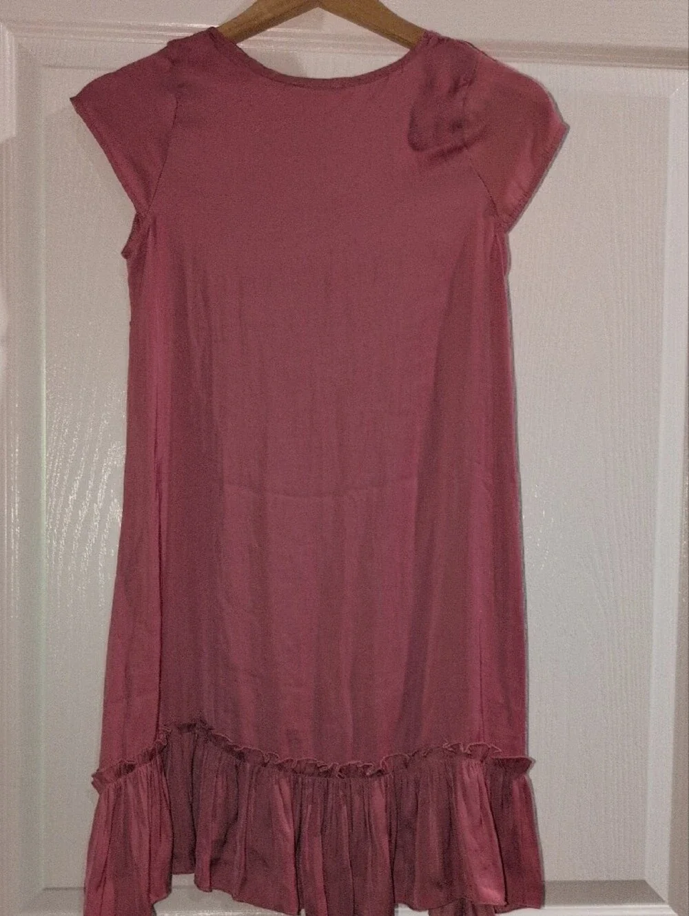 Joyfolie Girls Dusty Rose Ruffle Nightgown Boho Boutique Sleep Dress